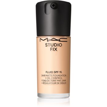 MAC Cosmetics Studio Fix Fluid SPF 15 24HR Matte Foundation + Oil Control machiaj cu efect matifiant SPF 15 - imagine 2